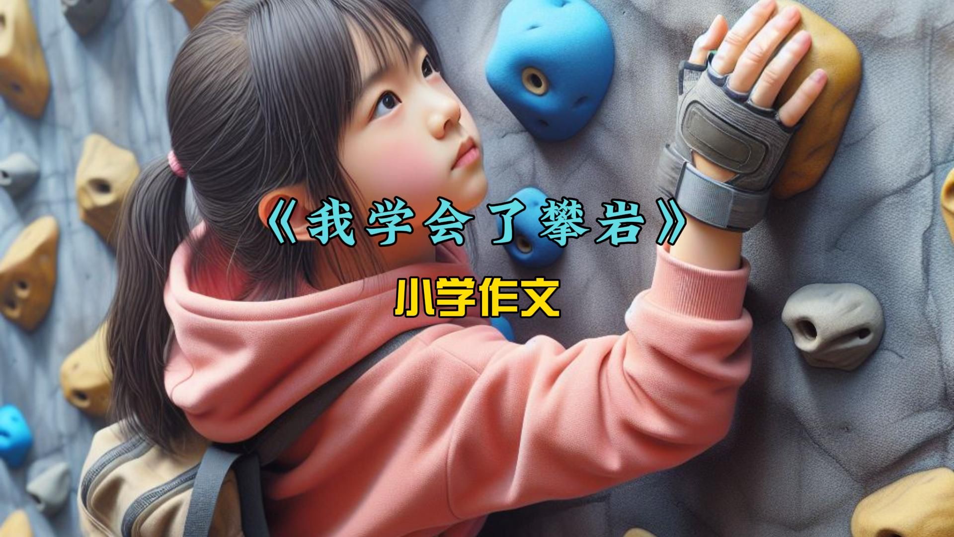 《我学会了攀岩》,小学作文哔哩哔哩bilibili