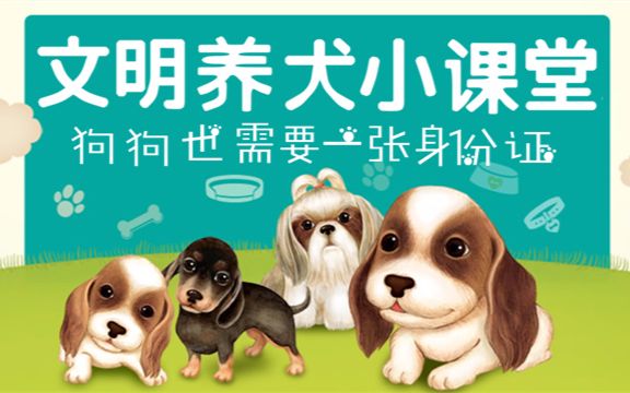 【文明养犬小课堂】你的狗狗也需要一张身份证哔哩哔哩bilibili