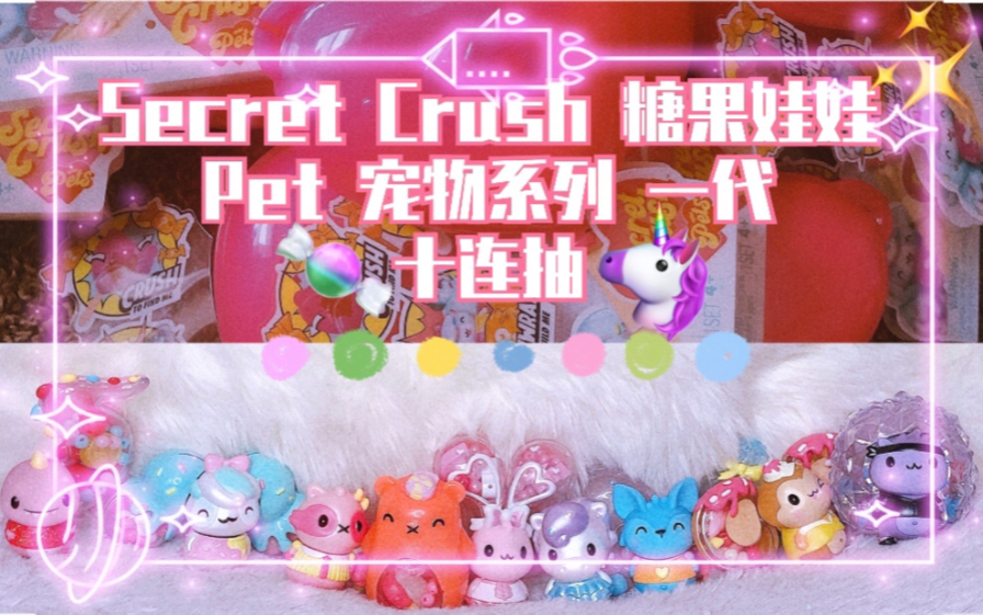 【secret crush糖果甜心宝贝】pet 宠物系列 一代 盲盒十连抽哔哩哔哩bilibili