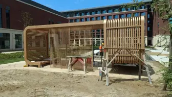 园林景观不锈钢镀锌管廊架，凉亭怎样做木纹漆？一看就会的木纹漆做法视频