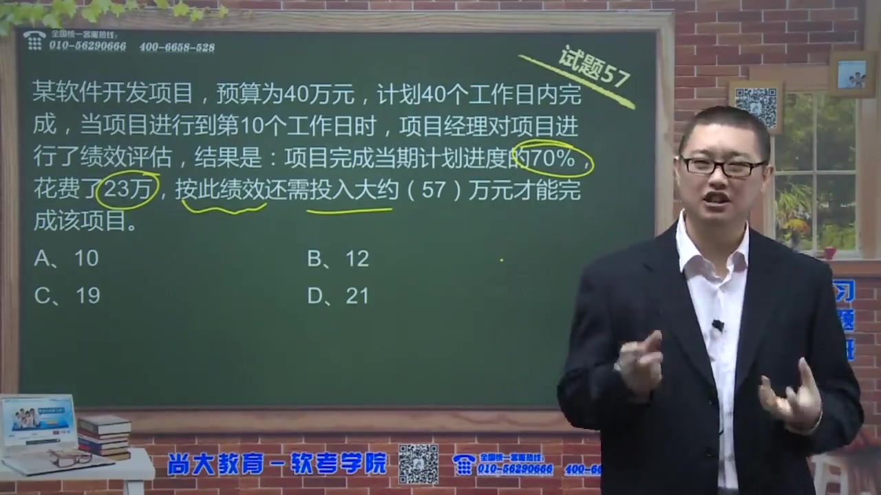 14挣值分析小学生1分钟学会了尚大教育软考高项巧解视频哔哩哔哩bilibili