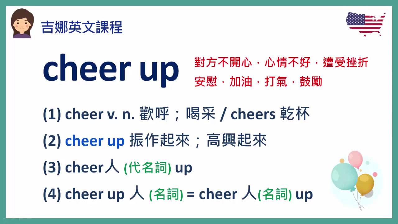 用“cheer up”鼓励别人振作起来的英语口语哔哩哔哩bilibili