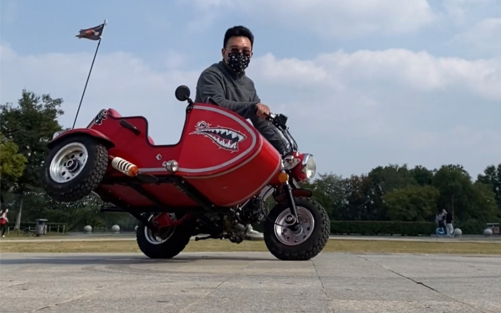 本田1969款,z50a边三轮猴子.honda monkey 1969 z50a mini sidecar.