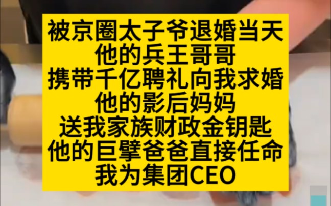 被退婚当天,太子爷的兵王哥哥向我求婚,他妈妈给我财政钥匙!小说推荐哔哩哔哩bilibili