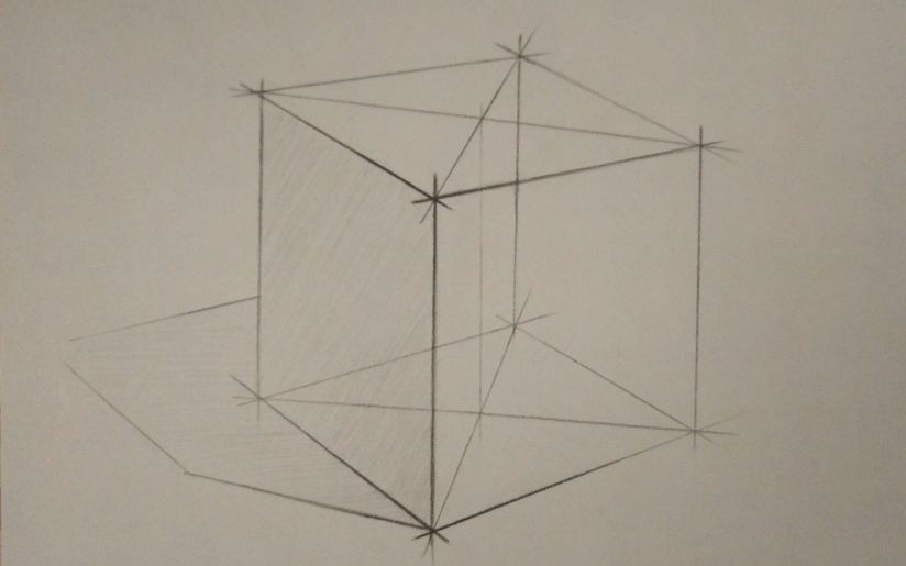 素描 几何体 正方体