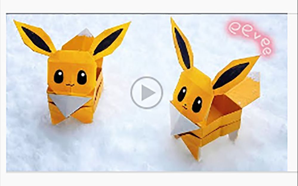 折纸,一起来制作皮卡丘外形放零碎东西的盒子