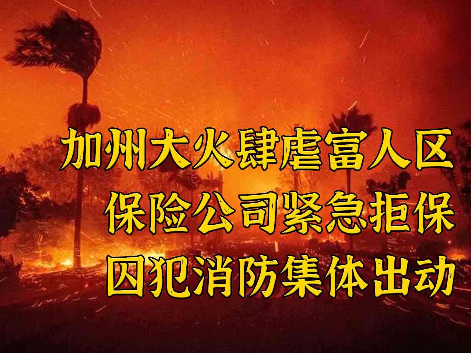 加州大火肆虐富人区 保险公司全面拒保 囚犯消防集体出动哔哩哔哩bilibili