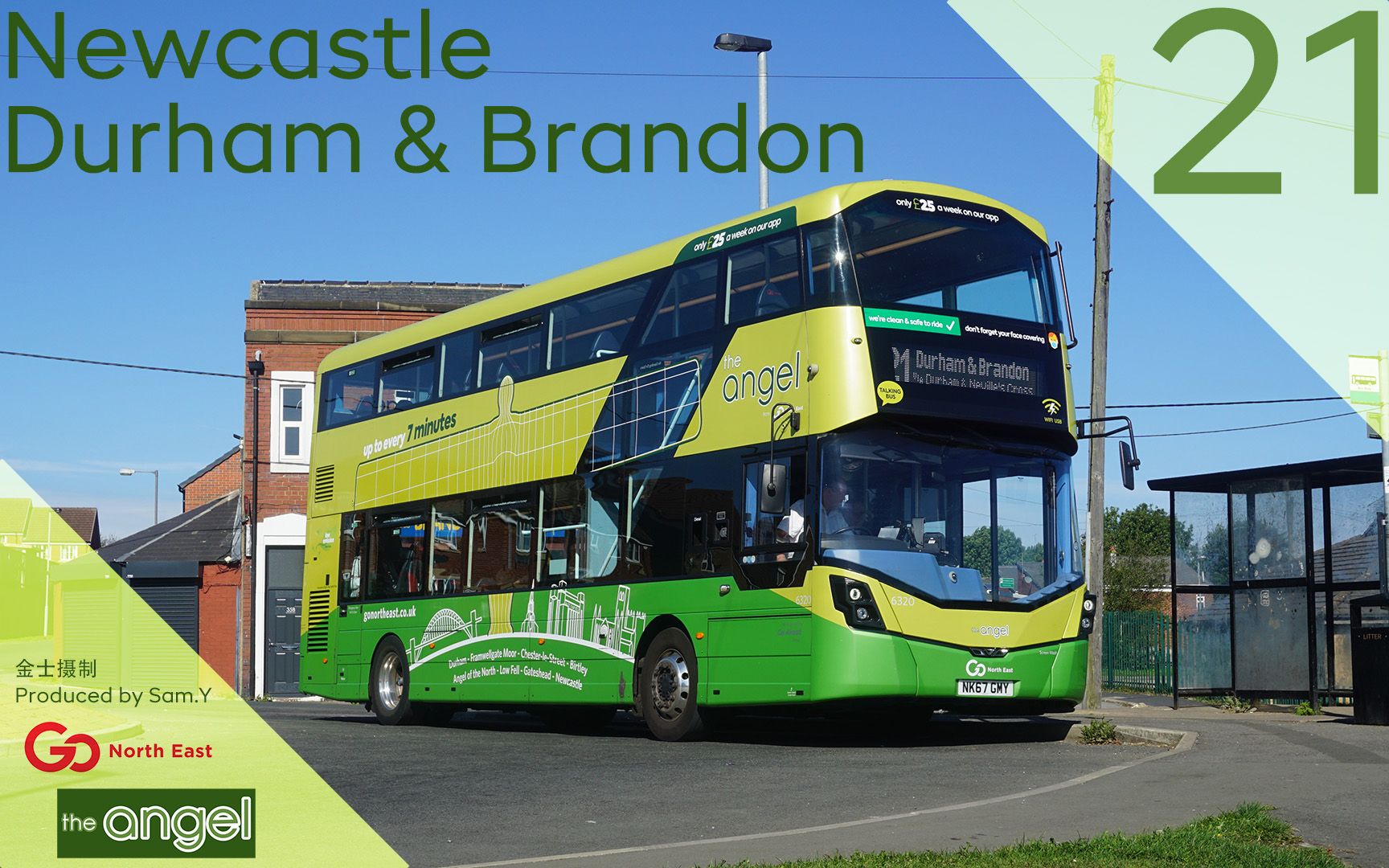 [图]【UKBusRide No.173】GoNE Angel: Newcastle 21 Durham & Brandon