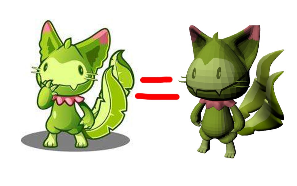 【大唐南】洛克王国-喵呜3d建模