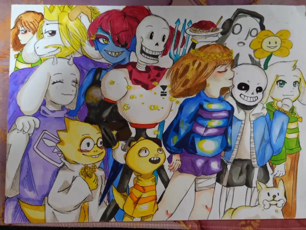 undertale全家福壁纸图片