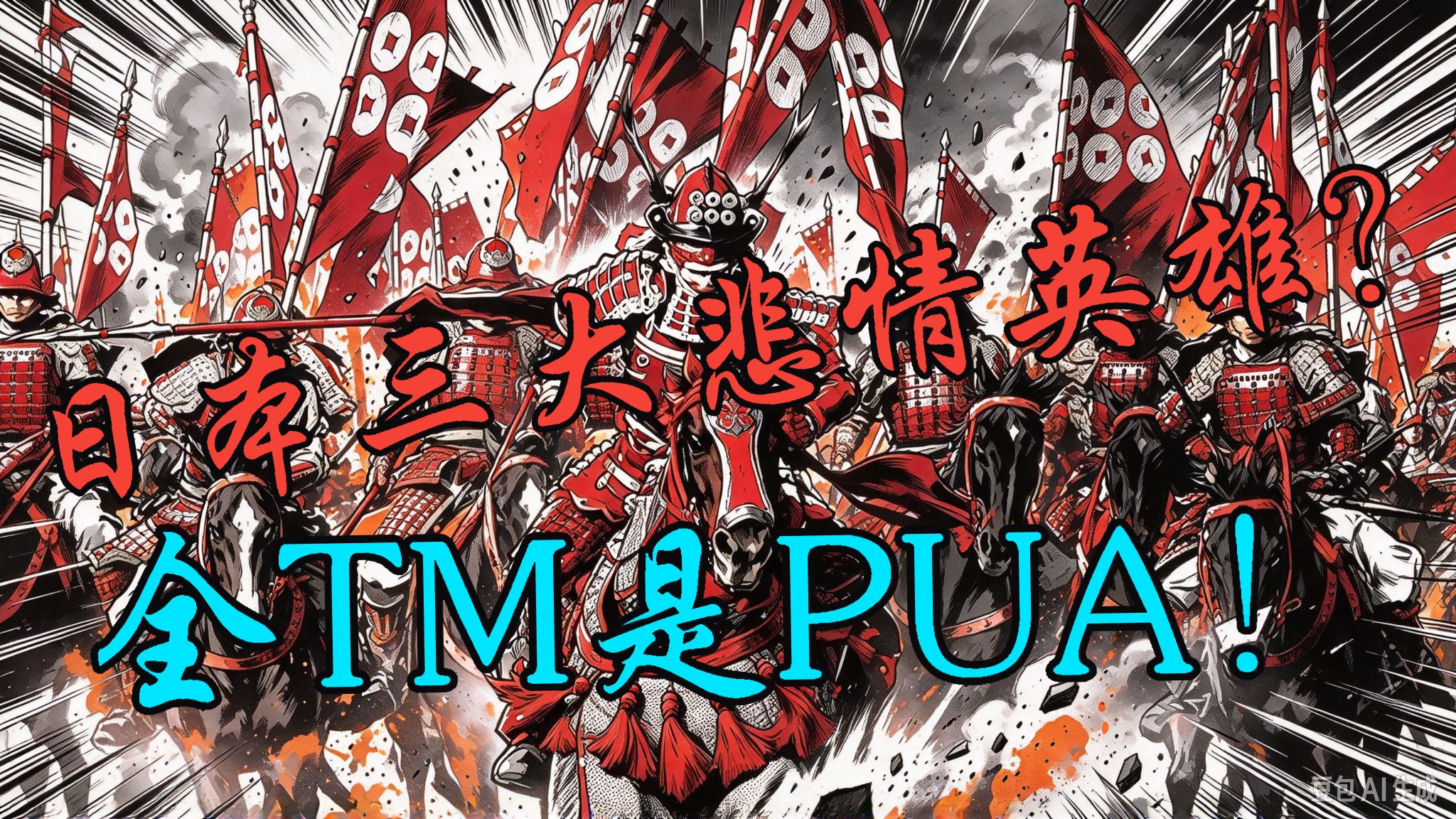 揭穿日本三大悲剧英雄的百年造神骗局【观道子历史随笔】少玩鬼武者剑之道，FGO，仁王，战国无双吧！