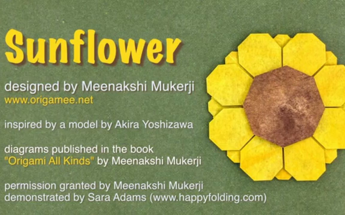 [图]【折纸教程】向日葵Sunflower