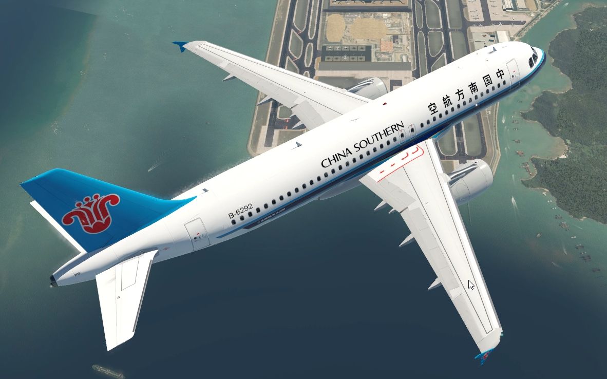 xplane11:沉浸式開飛機南航a320廣州-香港(佛系開飛機)2021.09.27