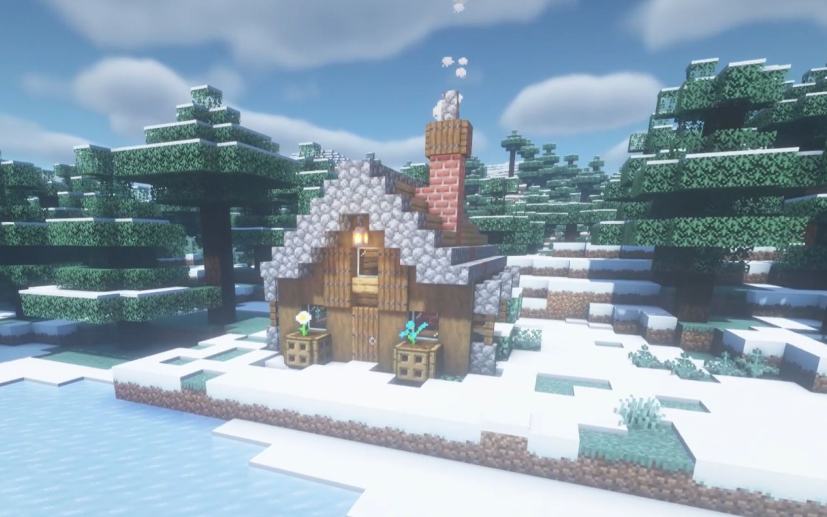 【minecraft】ikun教你做一个雪中小屋