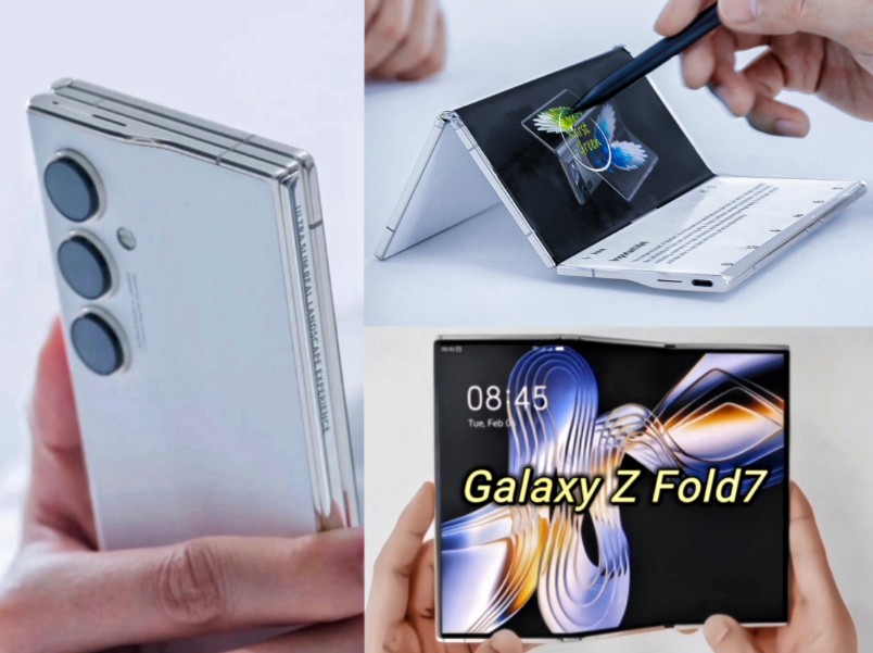 三星Galaxy Z Fold7 三折叠屏抢先看 厚度仅11mm 华为三折叠屏也快出了!哔哩哔哩bilibili