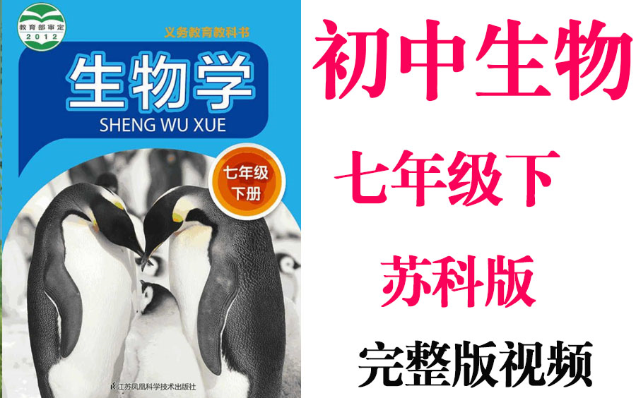 【初中生物】初1生物 7年级下册同步基础教材教学网课丨人教版 部编 统编 新课标苏科版 上下册初一 七年级丨2021重点学习完整版最新视频哔哩哔哩bilibili