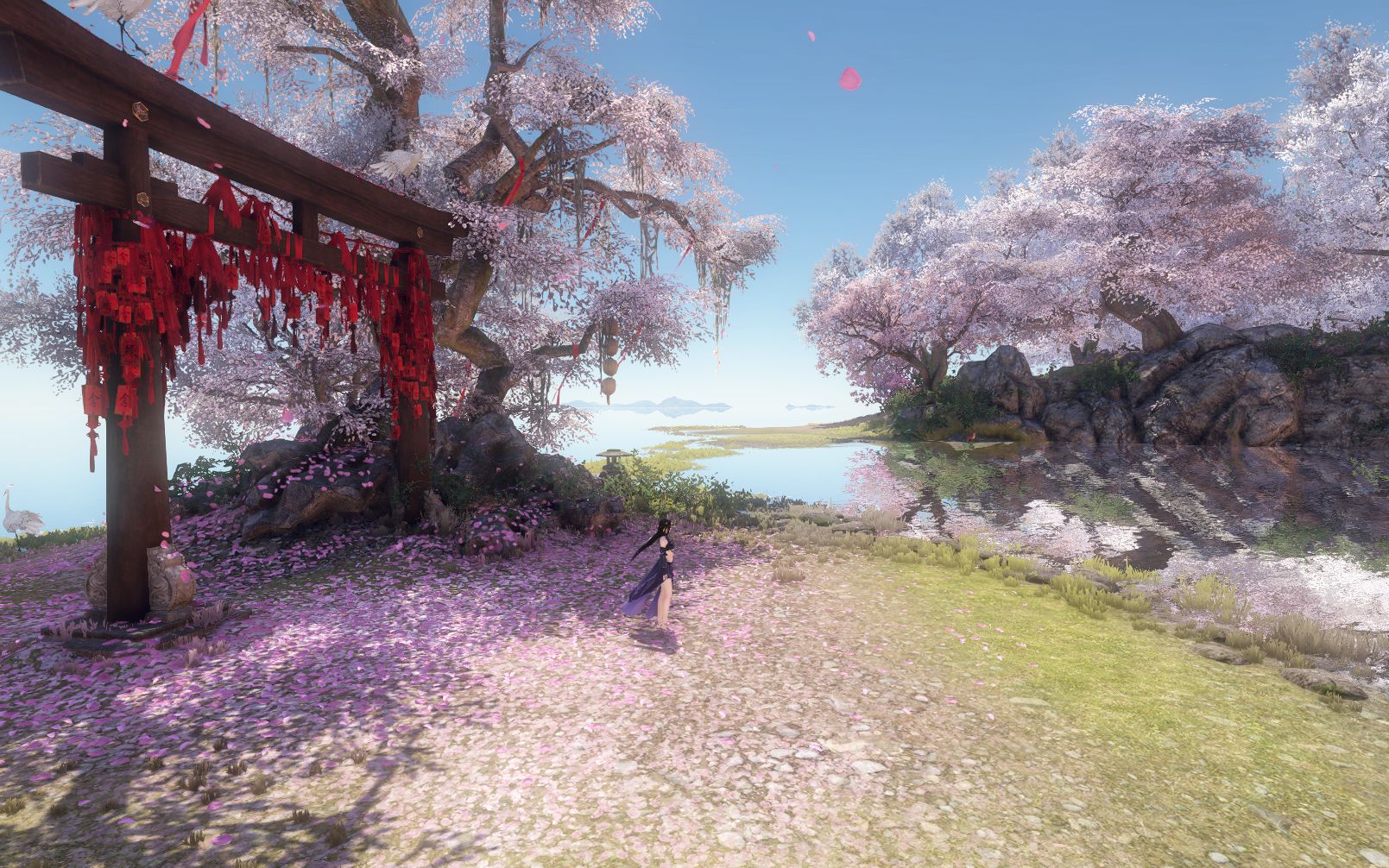 【逆水寒】新地图 云樱岛 高画质看风景