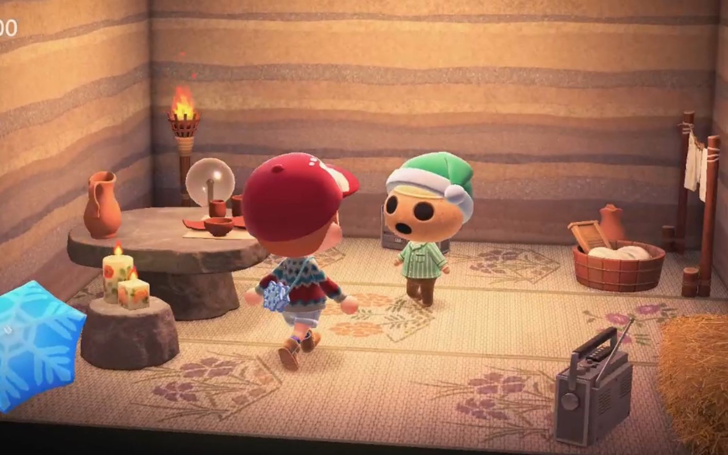 【动物之森(动物森友会)】兔子仰韶家,可爱得接地气(kk三味线真好听)