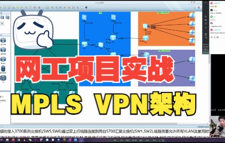 网络工程企业多分支互联MPLS VPN架构实战课哔哩哔哩bilibili