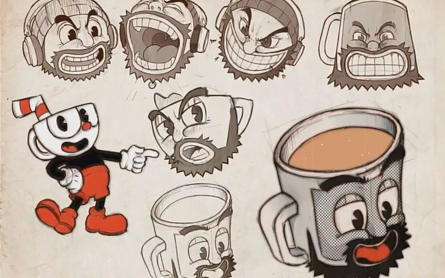 pspainting画茶杯头系列