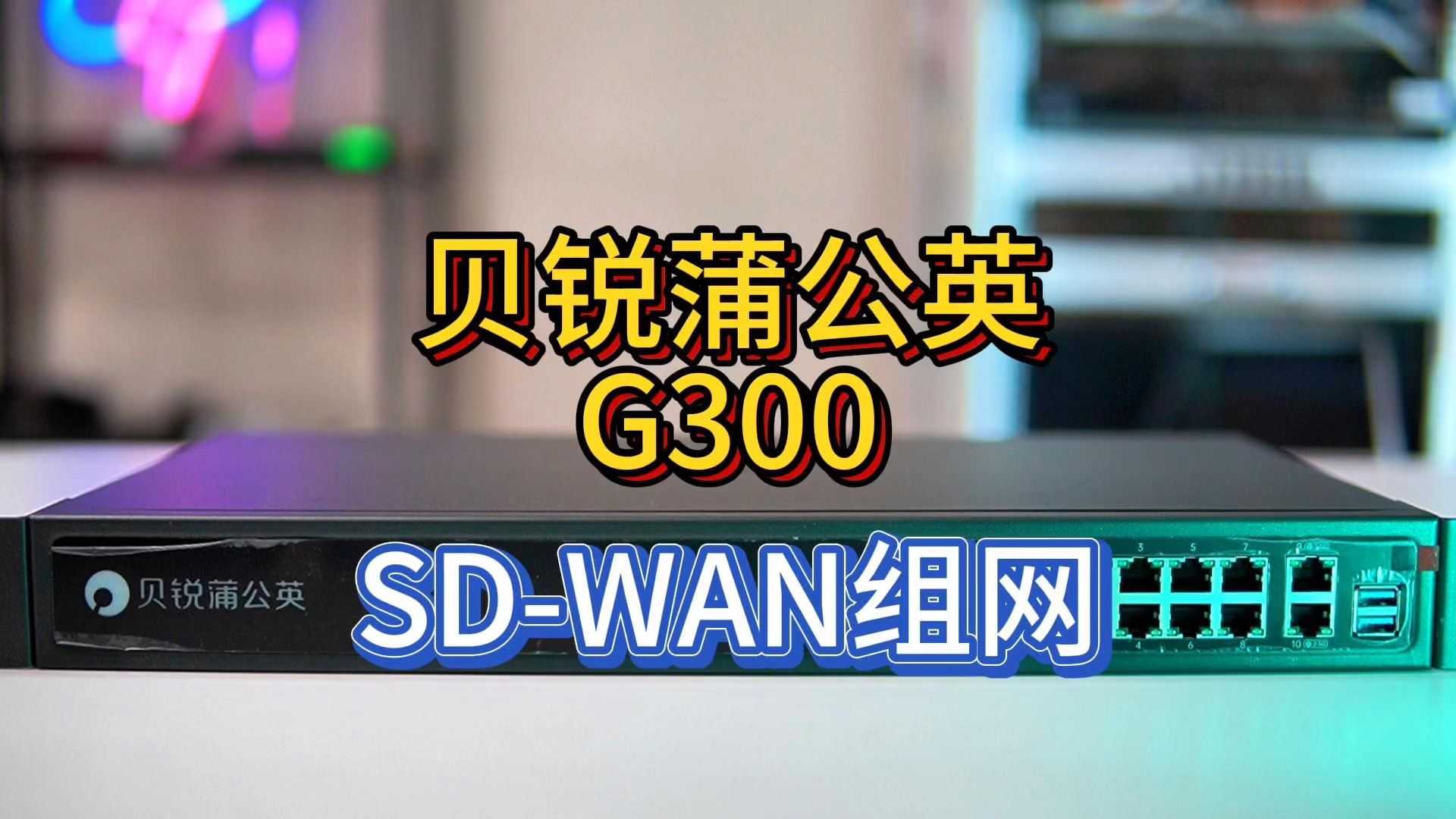 贝锐蒲公英G300 SDWAN异地组网哔哩哔哩bilibili