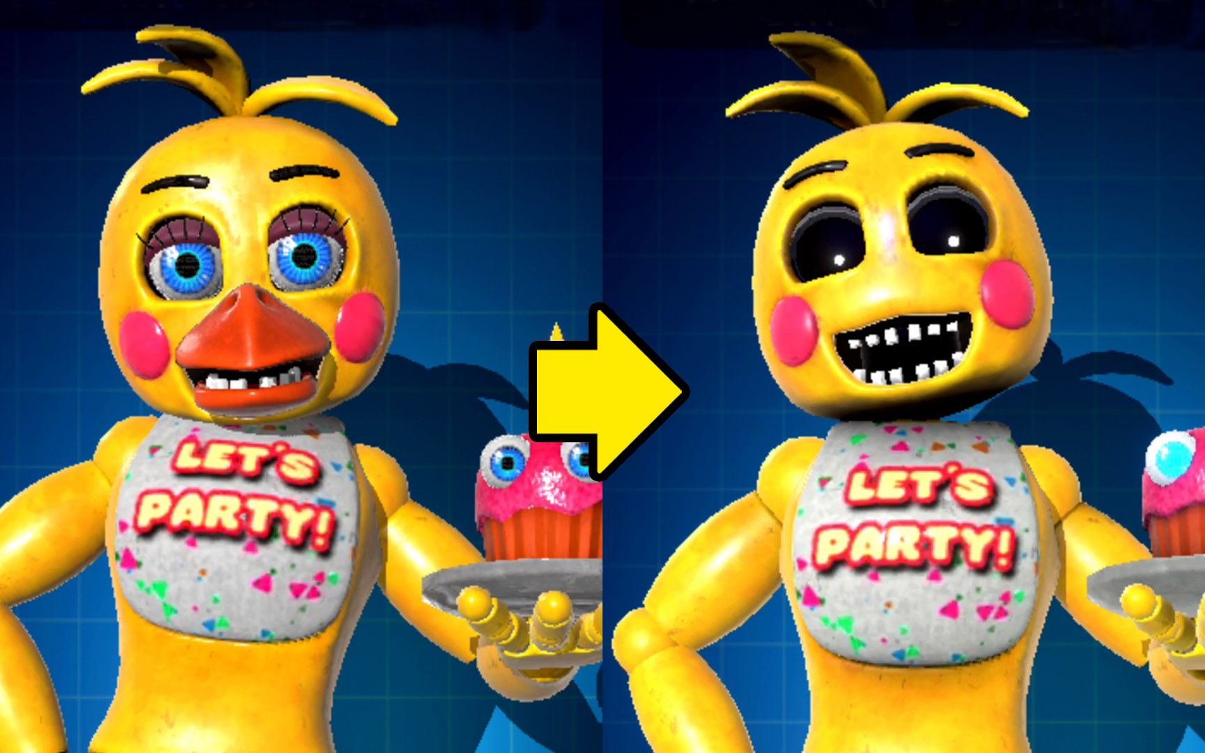 【fnaf ar】无嘴 toy chica(攻击状态)