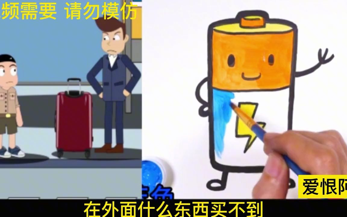 看动画学画画:手残党也可以学会的简单手绘画——萌萌的一节电池哔哩哔哩bilibili