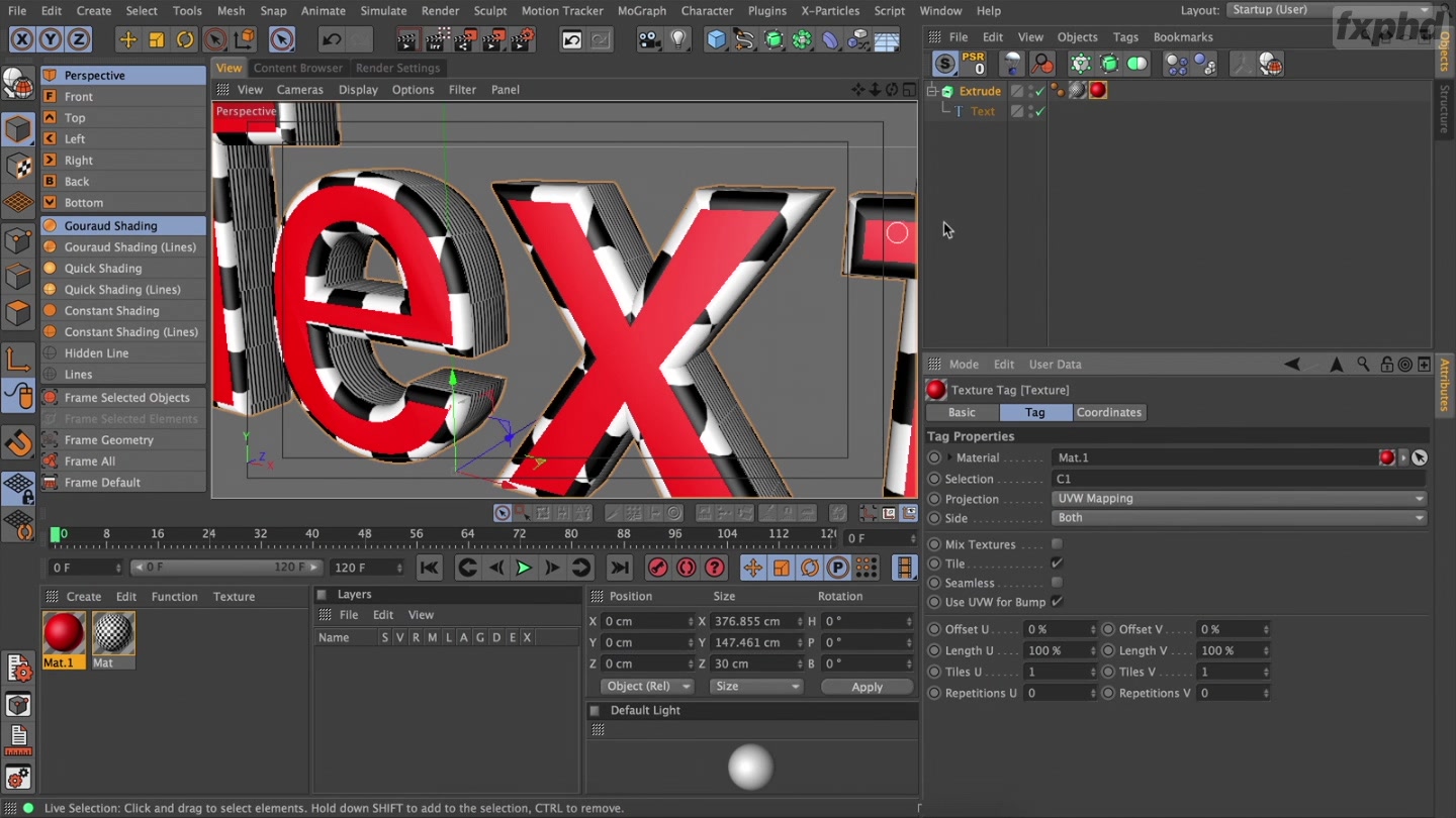 c4d着色器材质多图层混合全面进阶高级教程 fxphd c4d218
