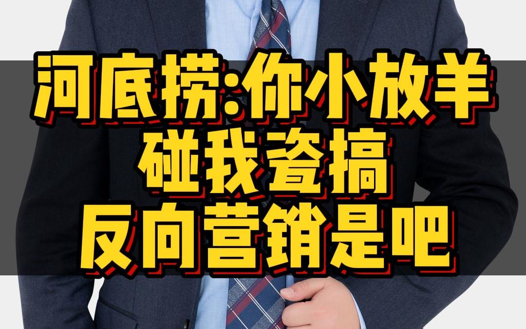 河底捞:你小放羊碰我瓷搞反向营销是吧?哔哩哔哩bilibili