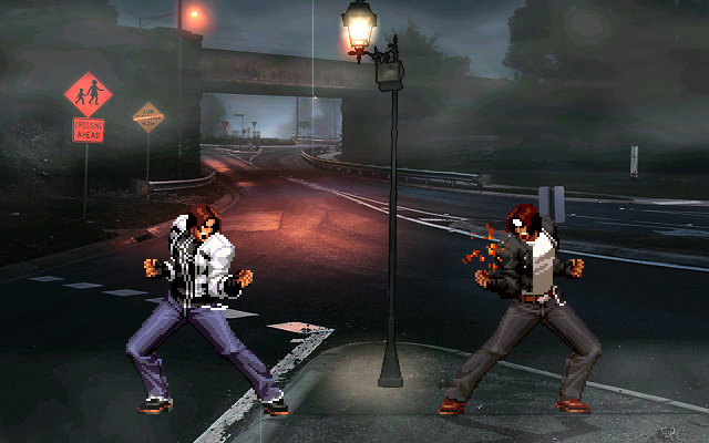 草薙京 vs 草薙_mugen_游戏_bilibili_哔哩哔哩