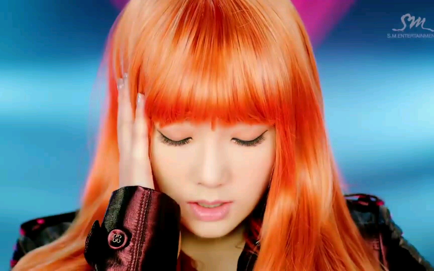 金泰妍少女时代i got a boy橙发cut