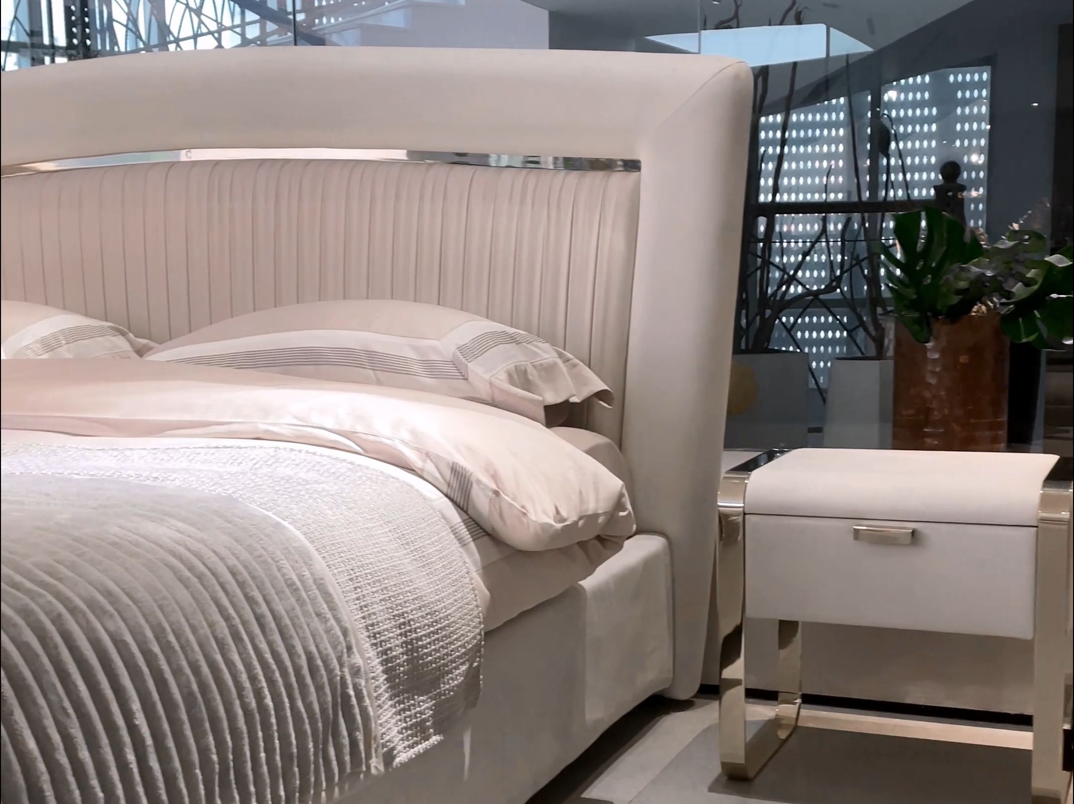 波托菲诺褶皱双人床|portofino plissè