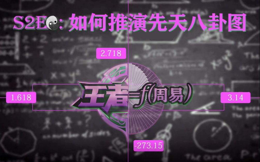 数学的尽头:S2E☯《周易速记法:如何推演先天八卦图》哔哩哔哩bilibili