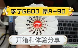 下载视频: 李宁G600开箱和体验分享