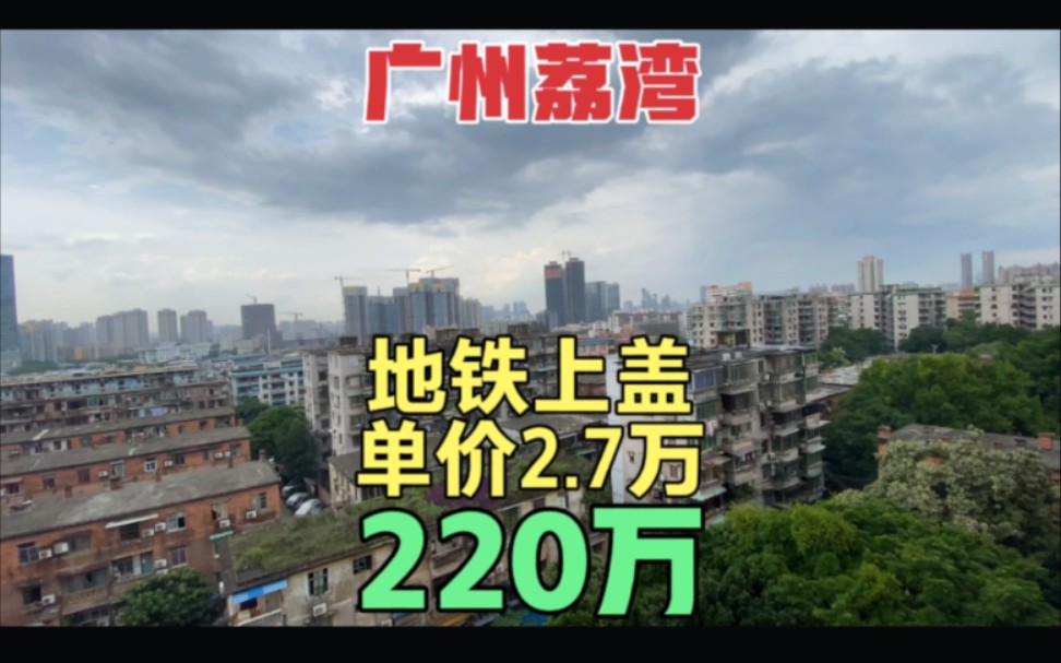 广州荔湾地铁上盖小区 清静优雅 原装电梯两房 单价2.7 视野辽阔哔哩哔哩bilibili