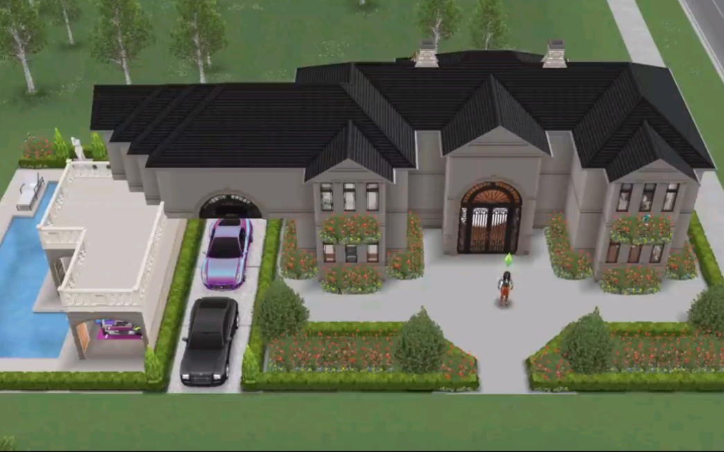 【模拟人生畅玩版】大型家庭豪宅-large family mansion