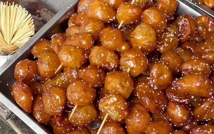 【大学小吃街】柳州老街里的水油堆