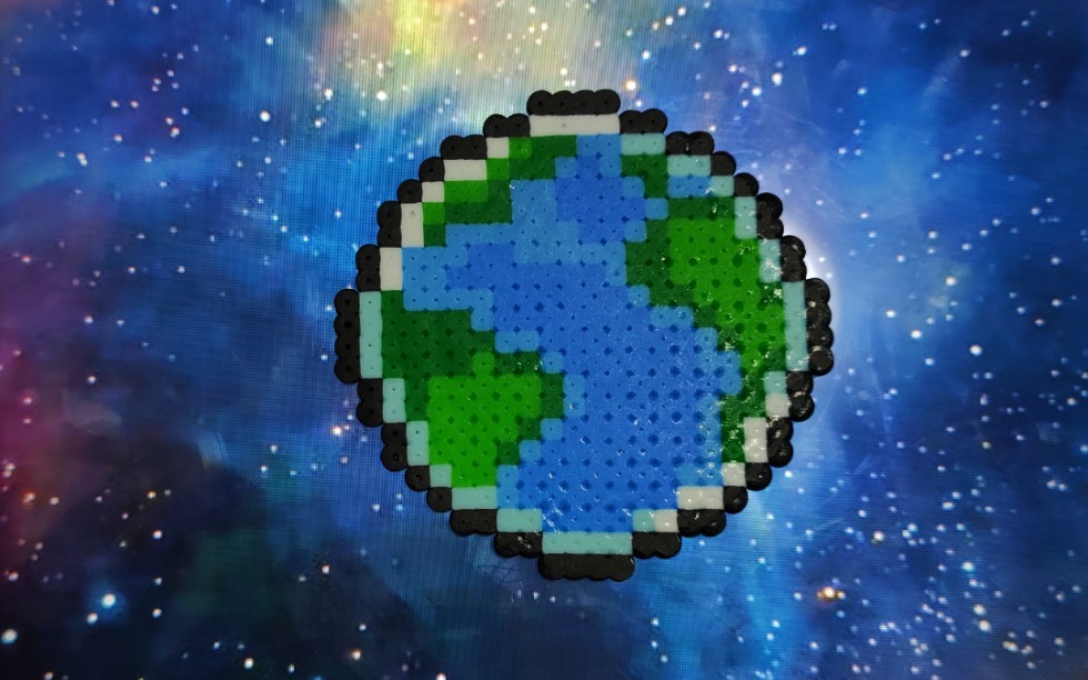 【拼豆】珍惜这颗蓝色星球吧!