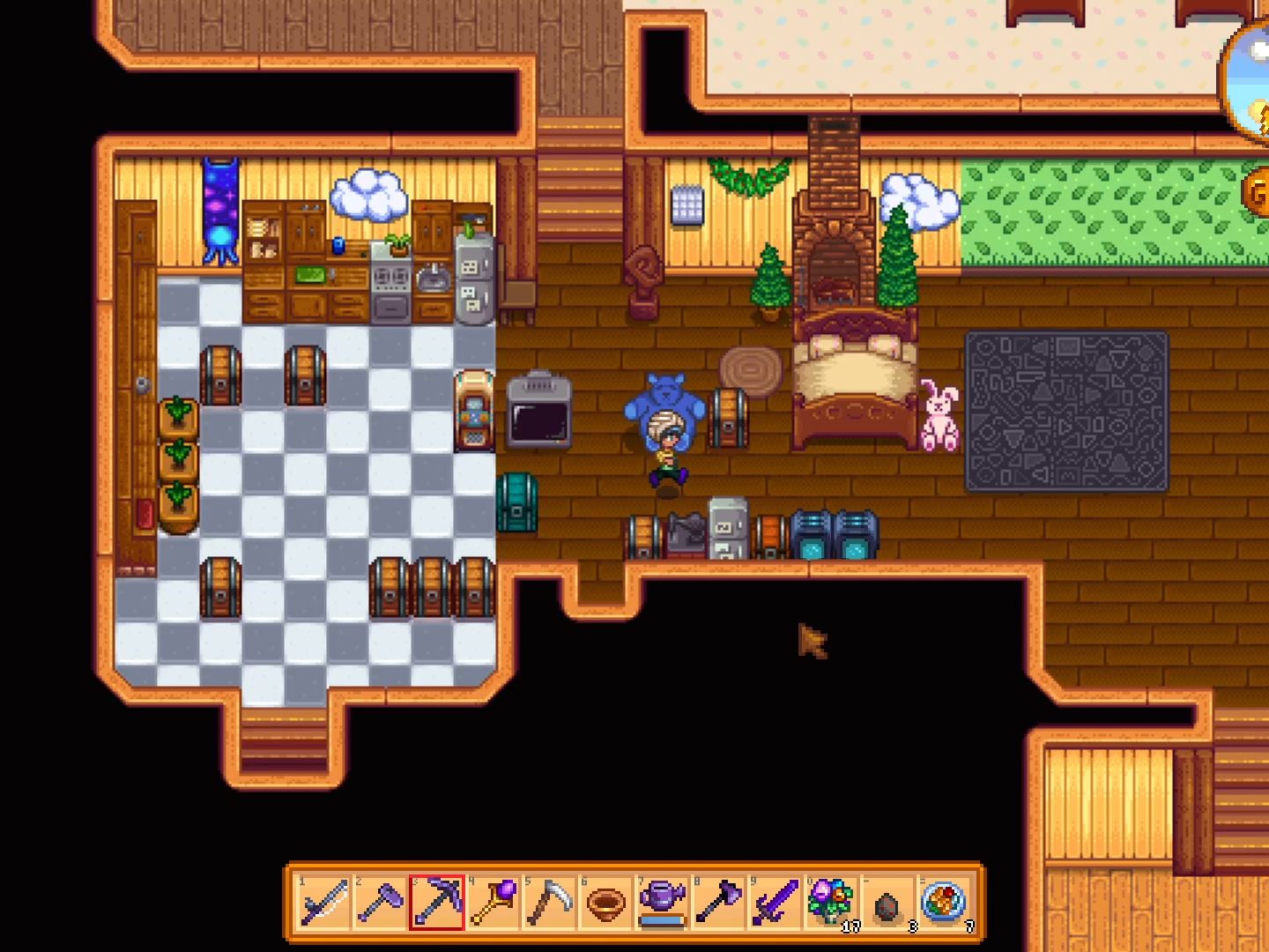 星露谷 【stardew valley】 無mod 森林農場 從1開始秋5 秋季銥星魚王