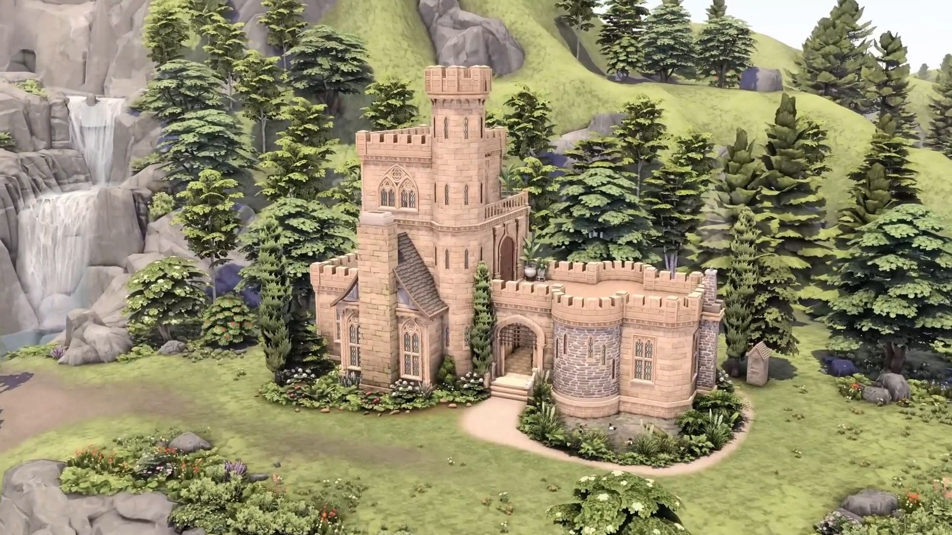 【伊月推荐】n0775 模拟人生4 nocc房子 贝格利亨福德 小城堡 30x20