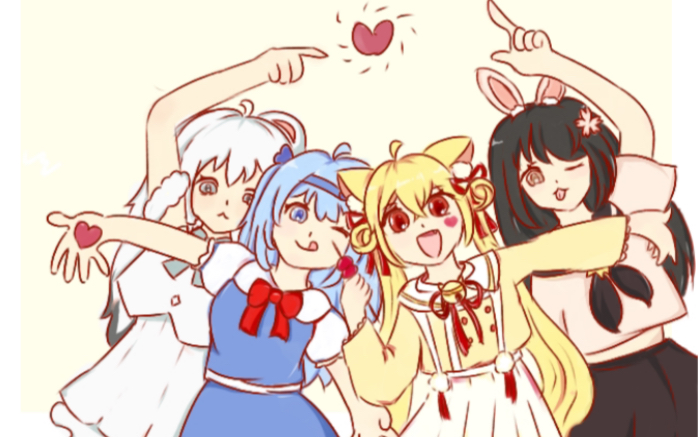 来自女粉们献给hanser小天使的元气毛怪【烤鸭群x文转组联合年贺单品