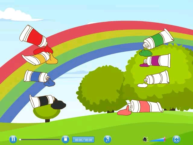 小学英语三年级上册第二单元小动画color song