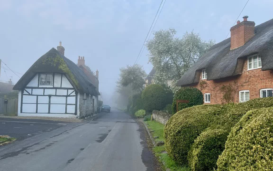 [图]【4K】英国乡下普通风景 在英国小村庄的清晨散步 - 金斯顿莱尔