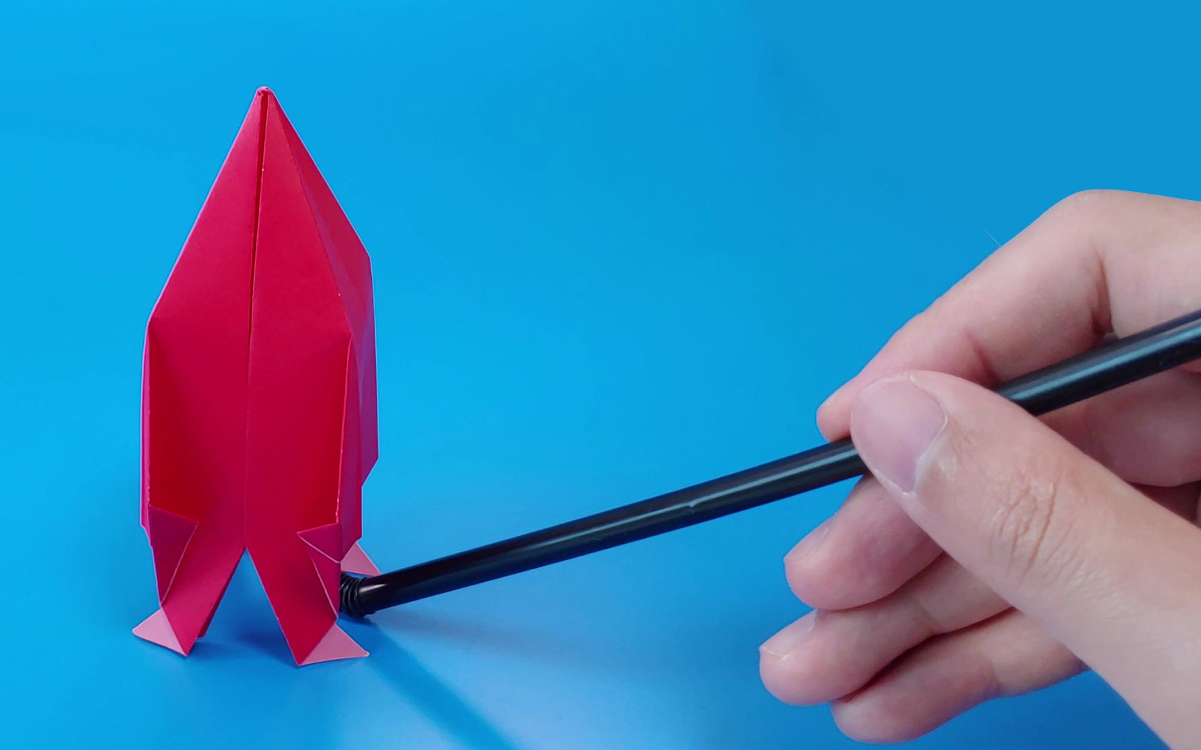 简单的折纸火箭折法图片