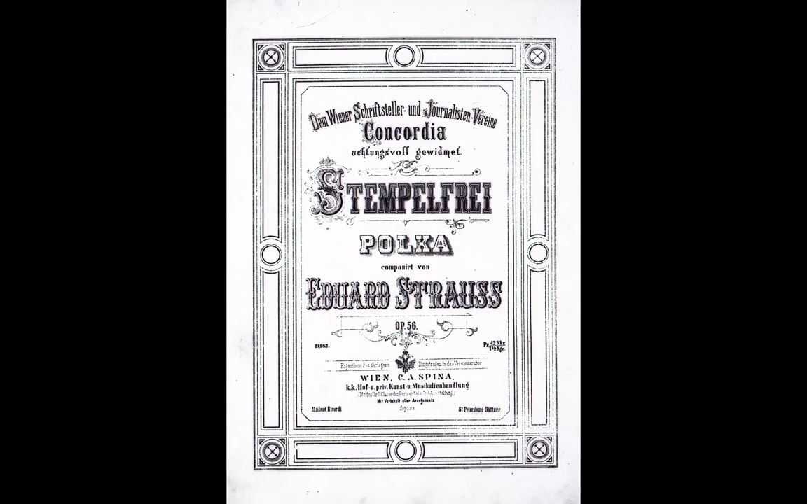 [图]Eduard Strauss Stempelfrei, Polka schnell Op.56