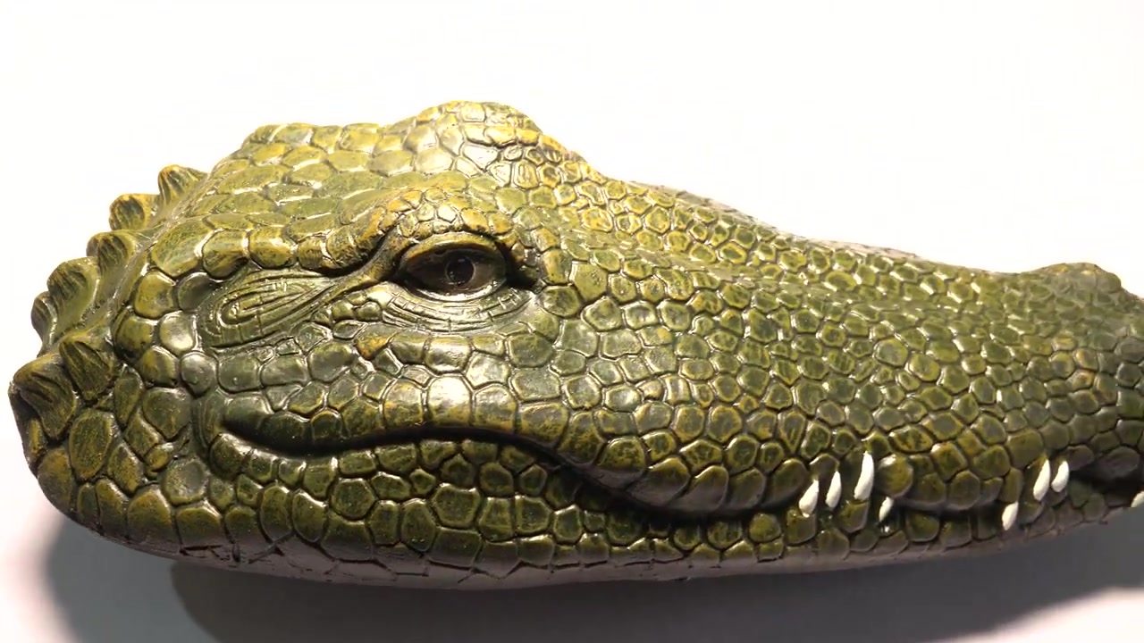 遥控鳄鱼船遥控鳄鱼头使用说明遥控船鳄鱼拆箱疯狂拆箱