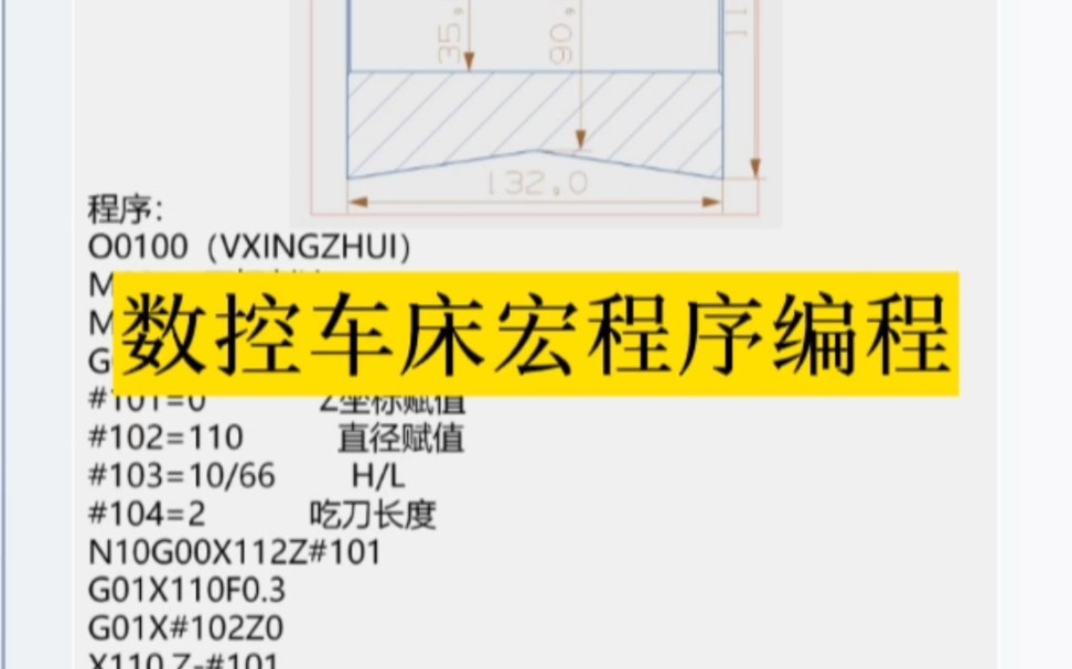 数控车床宏程序编程哔哩哔哩bilibili