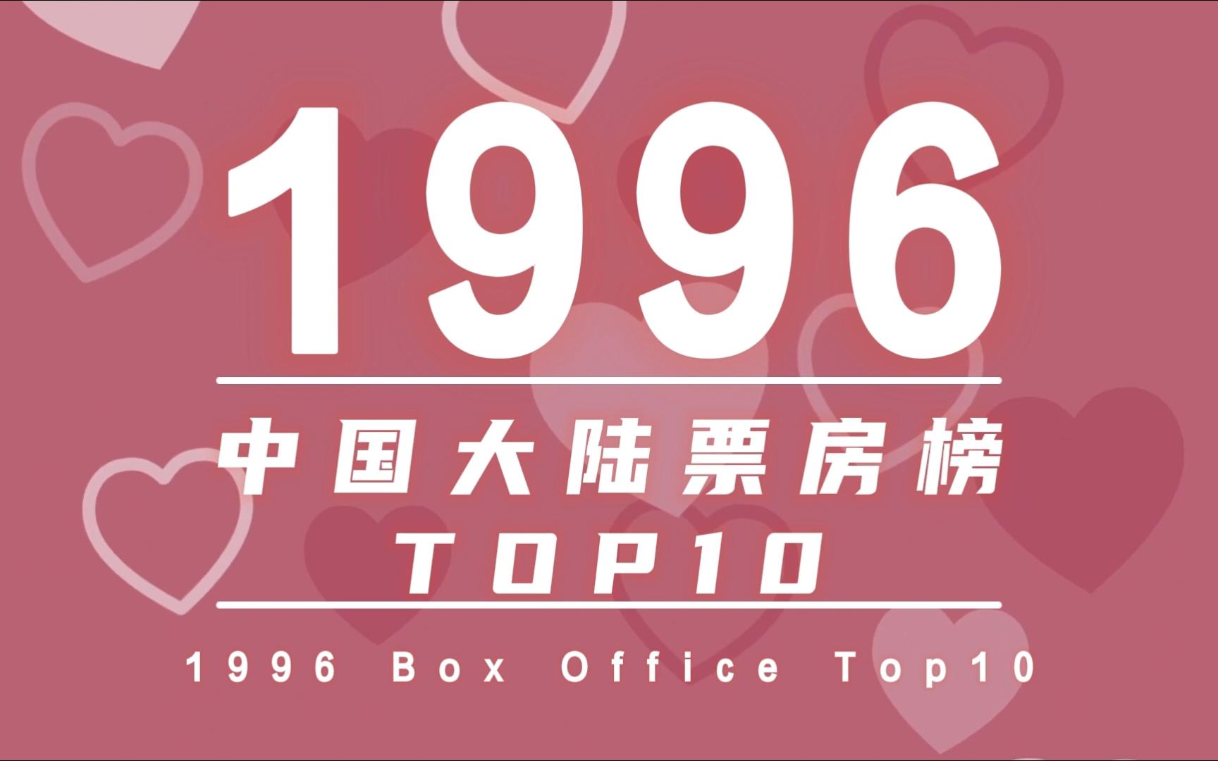 【中国大陆票房榜】1996年中国大陆电影票房排行榜TOP10哔哩哔哩bilibili