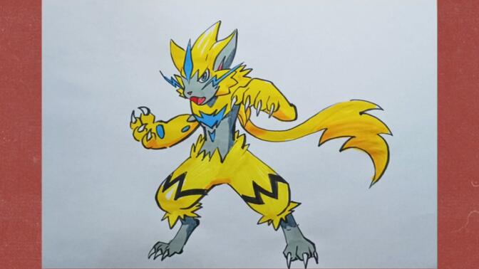 手绘【宝可梦】教程,一起画捷拉奥拉