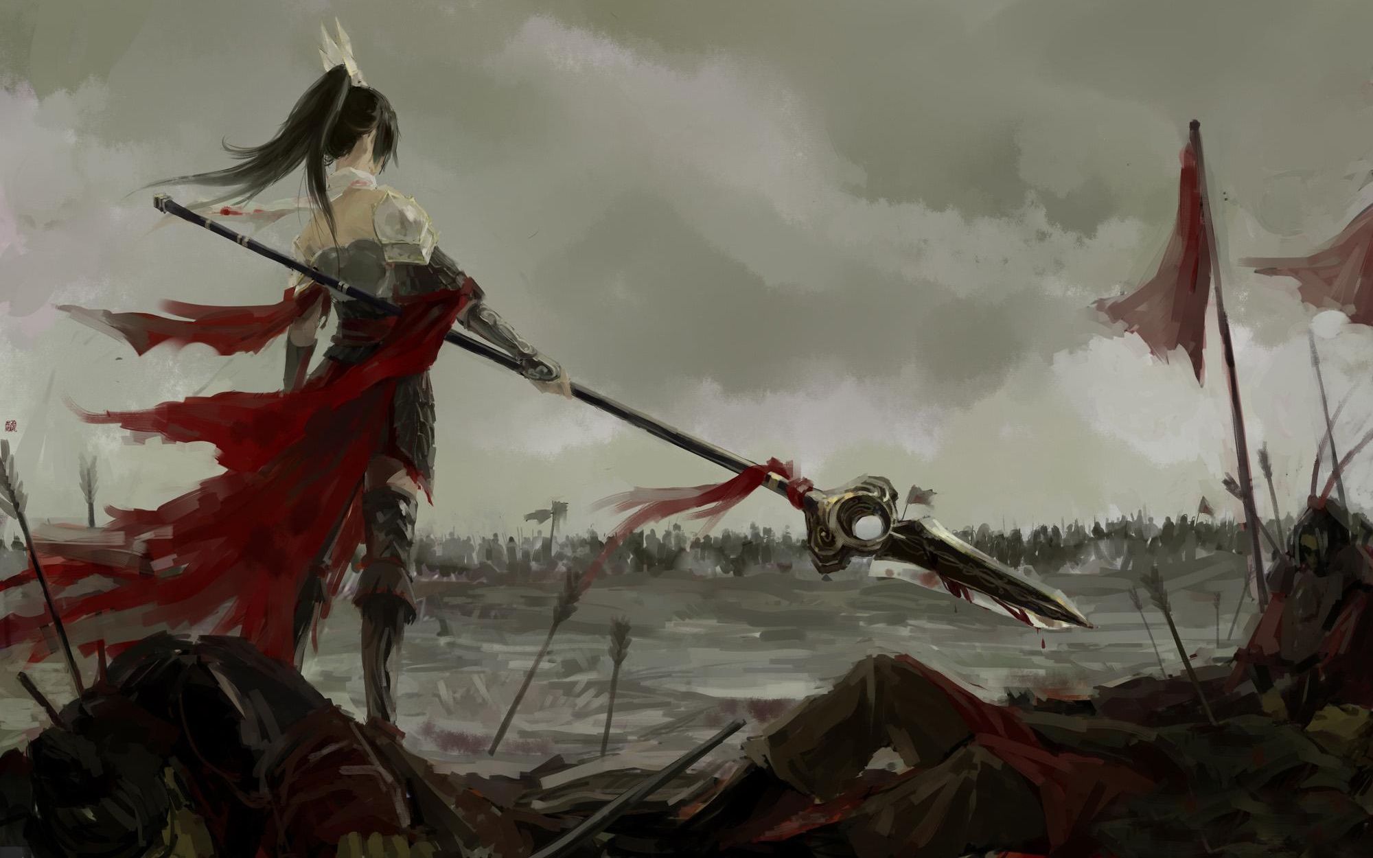 天策傲血战意炎枪快乐重黎